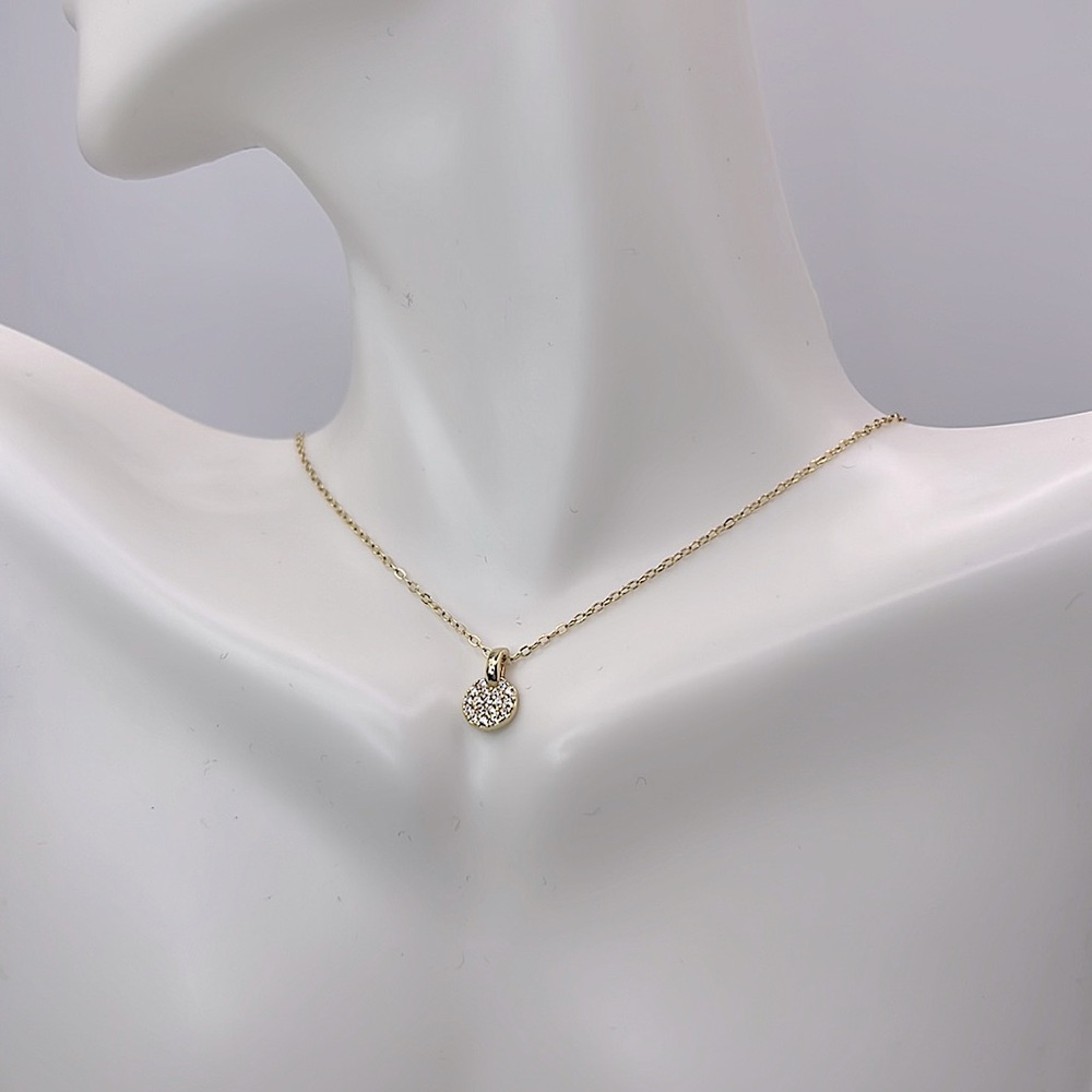 Necklace‎ with round brilliant diamond (zirconium oxide) - Picture 7 of 7